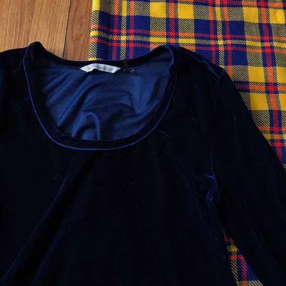 Soft Surroundings Blue Velvet Santiago Dress - Picture 4 of 6